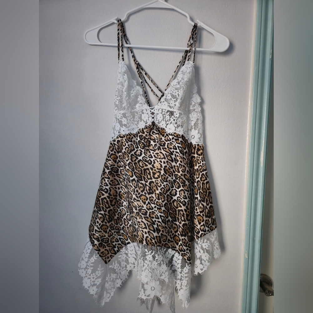 Victoria Secret Lingerie lace animal print size s/p